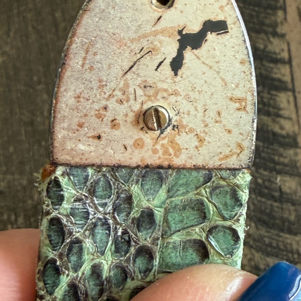 Vintage Turquoise and Silver Concho Belt - Picture 9 of 9